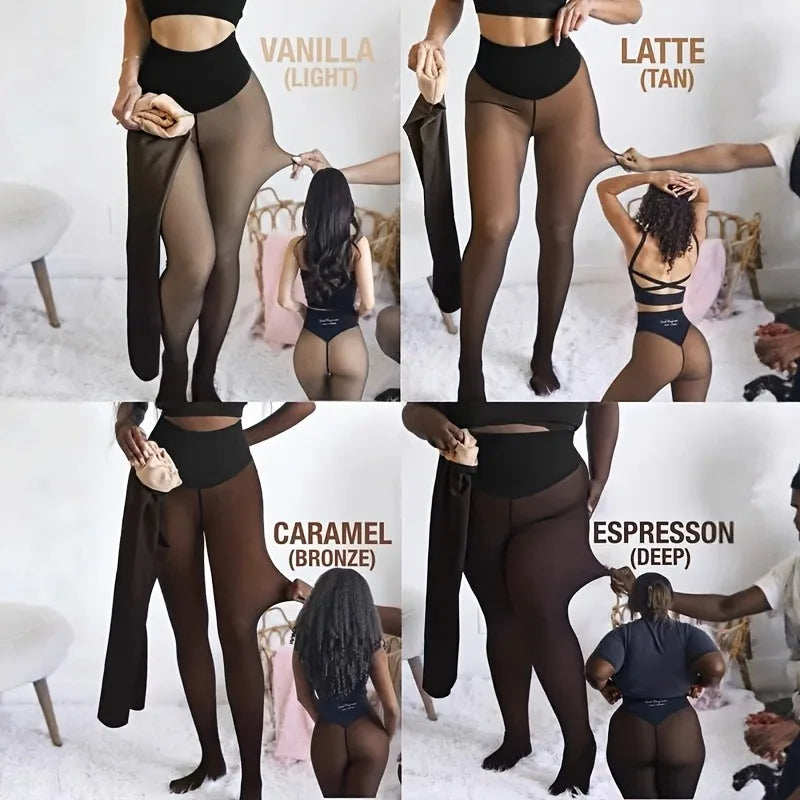 Fleece Lined Sheer Leggings