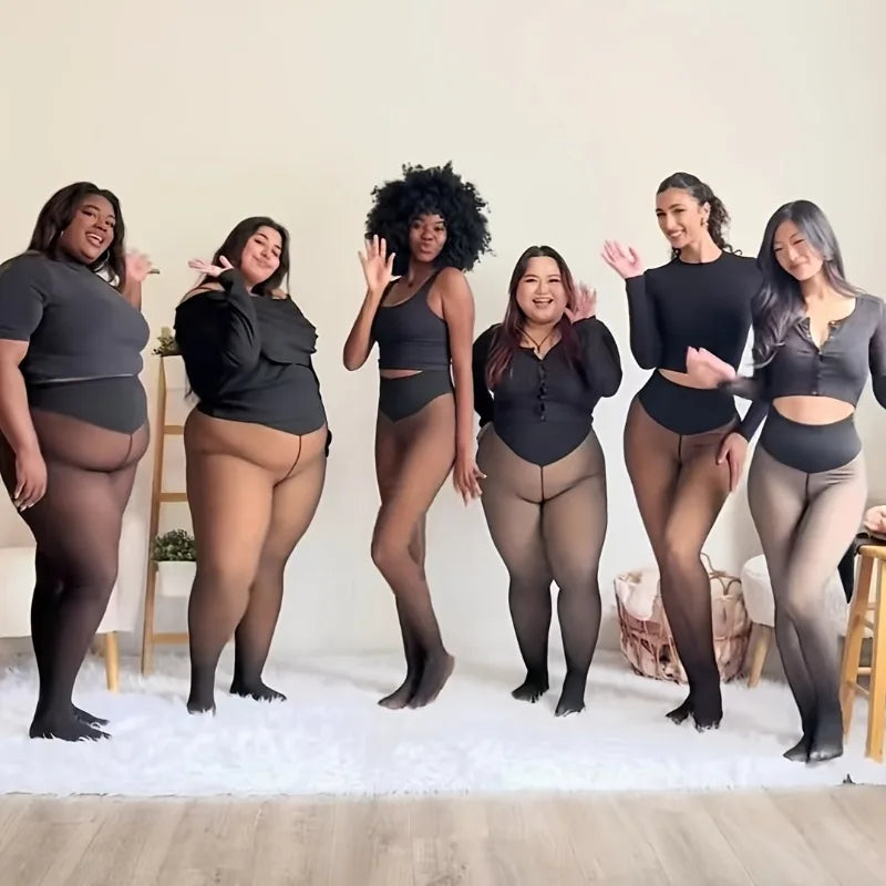 Fleece Lined Sheer Leggings